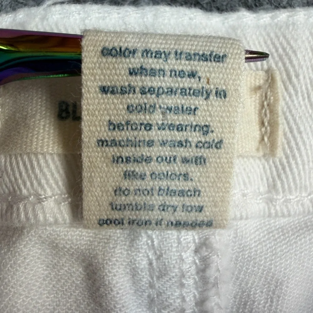 Blue Asphalt Womens Shorts Size 3 Low Rise White‎ Denim Stretch Y2K Preppy 2000s